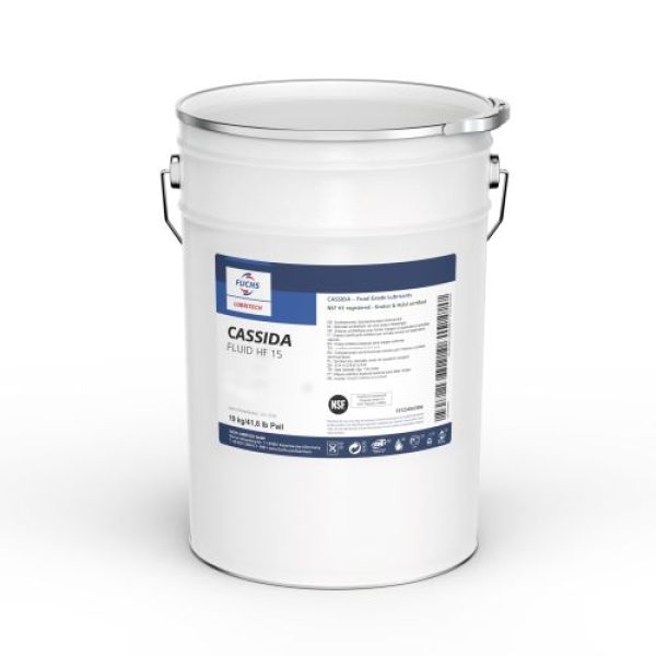 Fuchs Cassida Fluid HF 15, 22L/Pail, Food Grade Hydraulic Oil