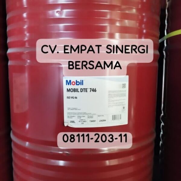 Mobil DTE 746 iso VG 46, Premium Turbine Oil, Drum/208 Lt