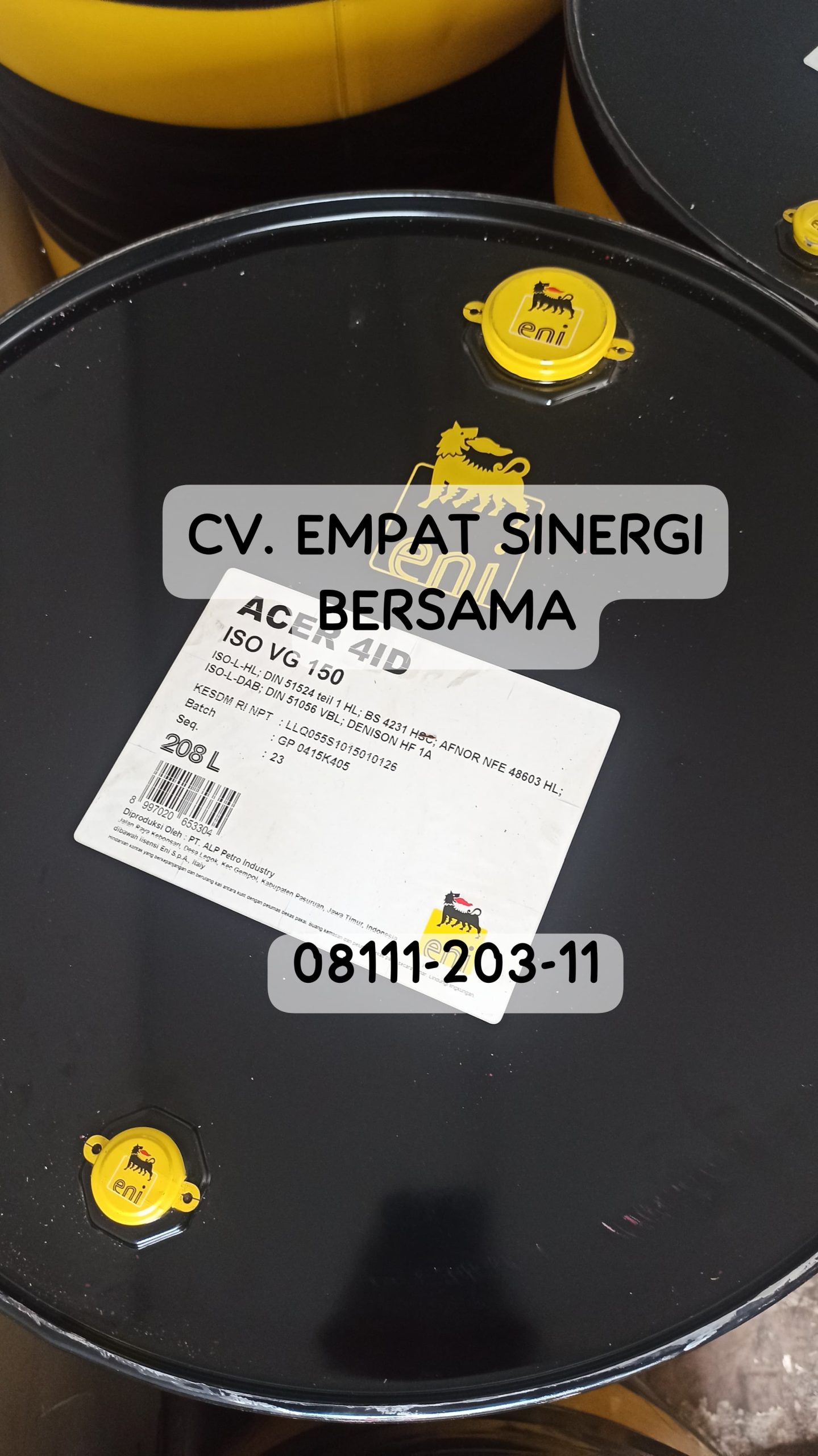 Eni Acer 4ID 150, Drum/208 Lt